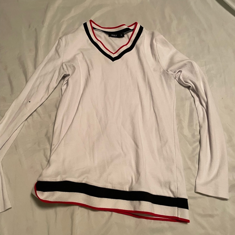 Simple white sweater